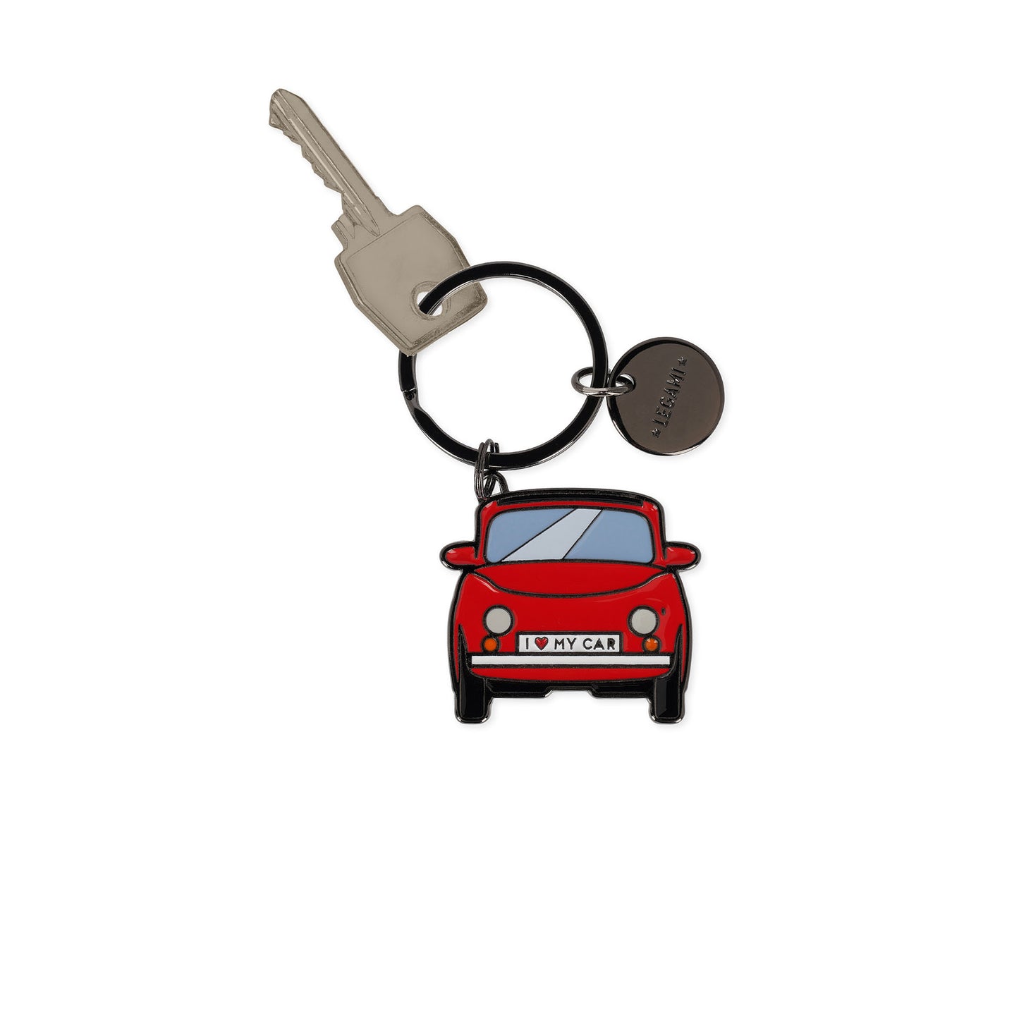 ENAMEL KEY RING - WHAT A KEY RING! - CAR / PACK DE 3