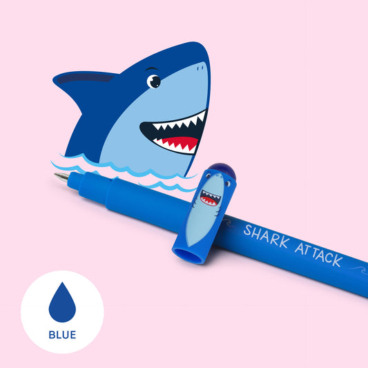 ERASABLE GEL PEN - ERASABLE PEN - SHARK / PACK DE 30