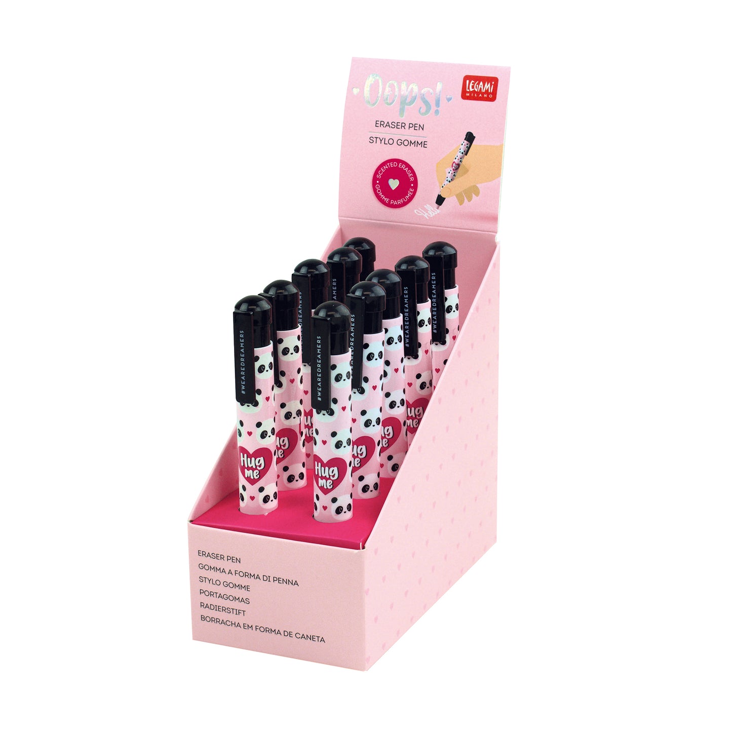 ERASER PEN - OOPS! - PANDA / PACK DE 10