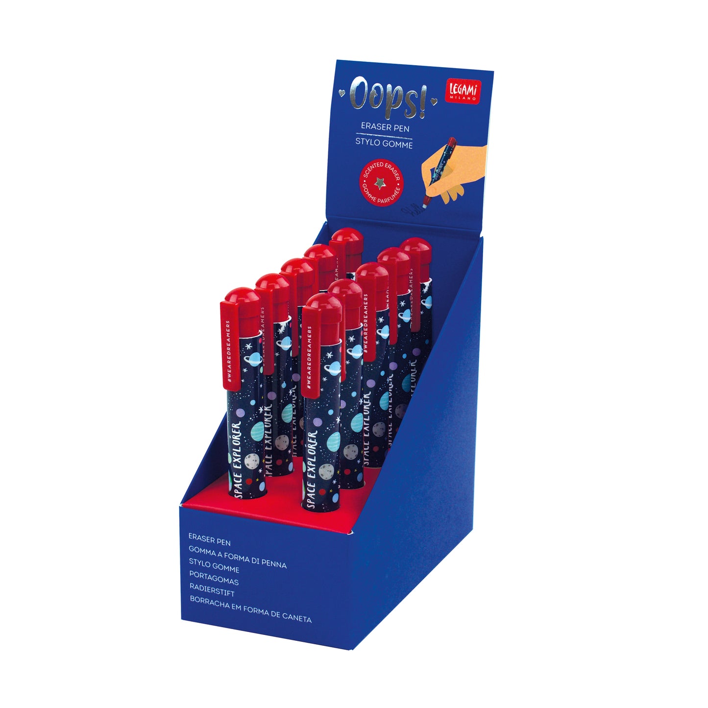 ERASER PEN - OOPS! - SPACE / PACK DE 10