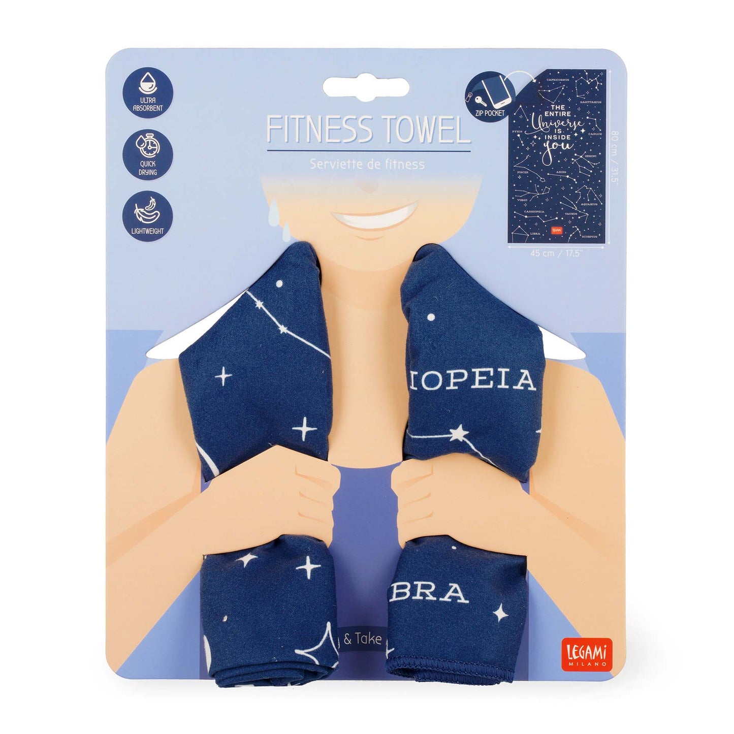 FITNESS TOWEL - STARS / PACK DE 4