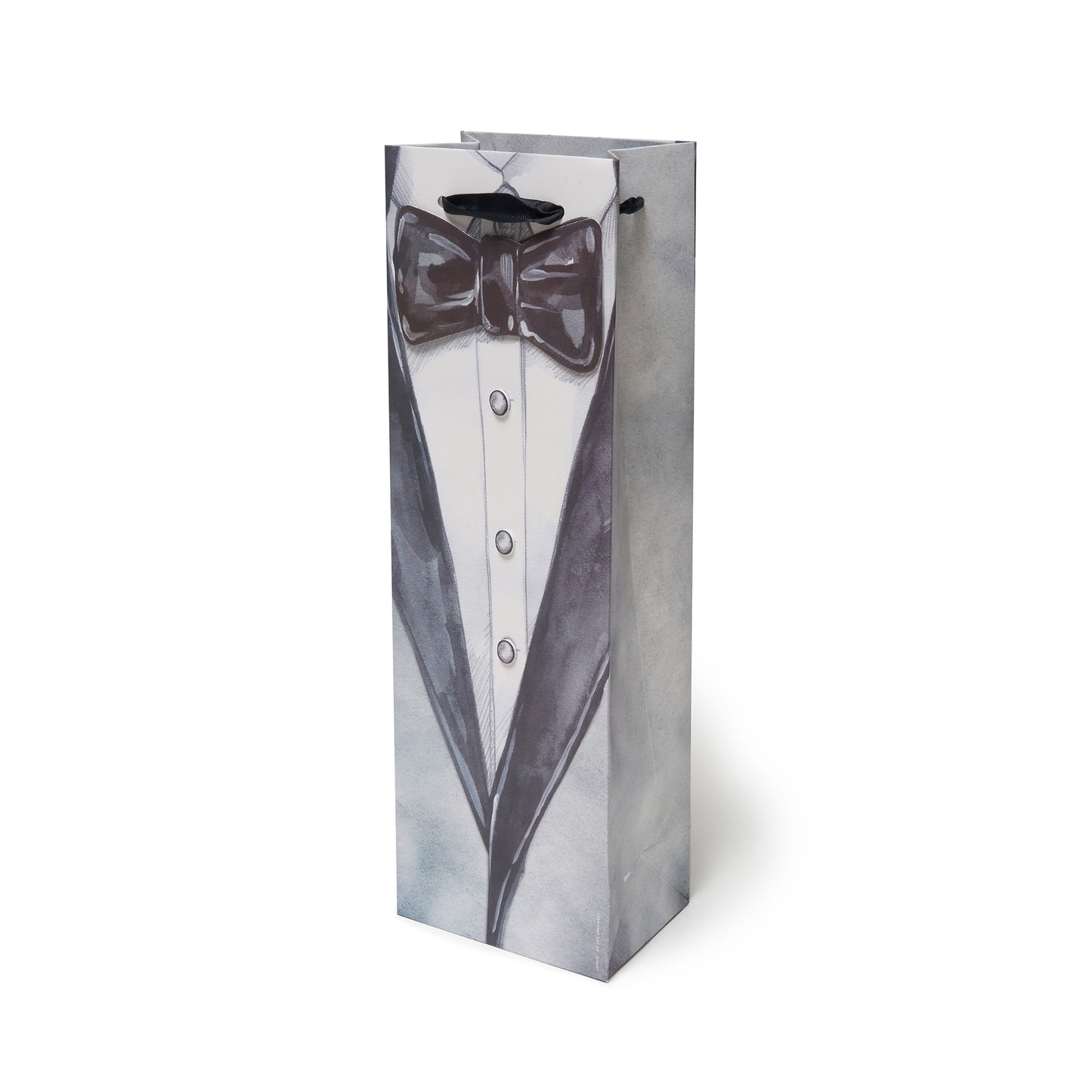 GIFT BAG - BOTTLE - TUXEDO / PACK DE 3