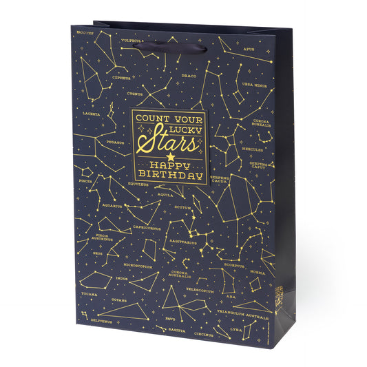 GIFT BAG - X-LARGE - STARS / PACK DE 3