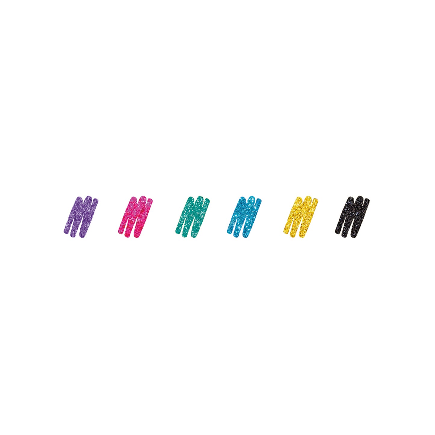 SET OF 6 GLITTER GEL PENS - SHINE LIKE A DIAMOND - MULTICOLOR / PACK DE 12