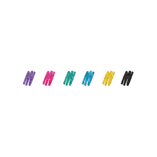 SET OF 6 GLITTER GEL PENS - SHINE LIKE A DIAMOND - MULTICOLOR / PACK DE 12