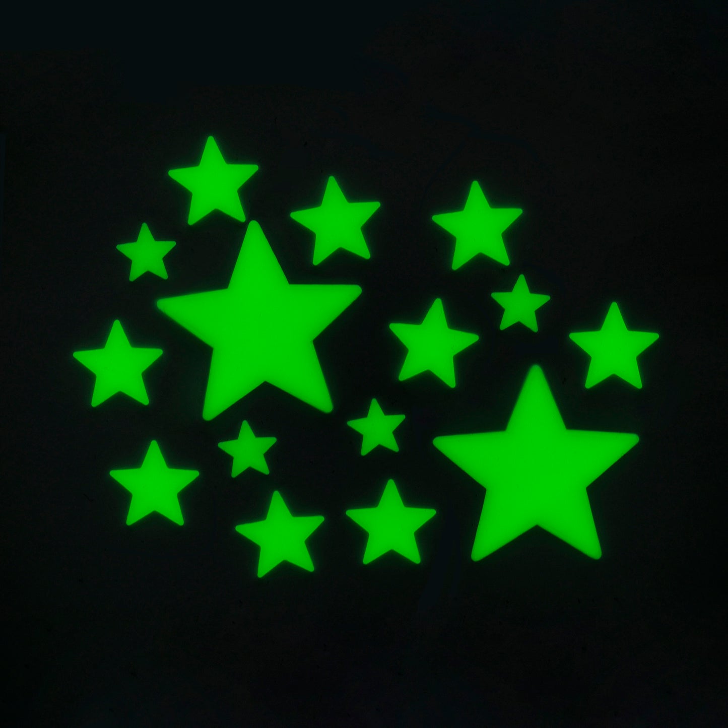 ADH. GLOW-IN-THE-DARK STARS - SUPER STARS - SPACE / PACK DE 10