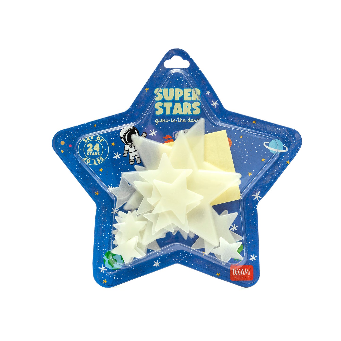 ADH. GLOW-IN-THE-DARK STARS - SUPER STARS - SPACE / PACK DE 10