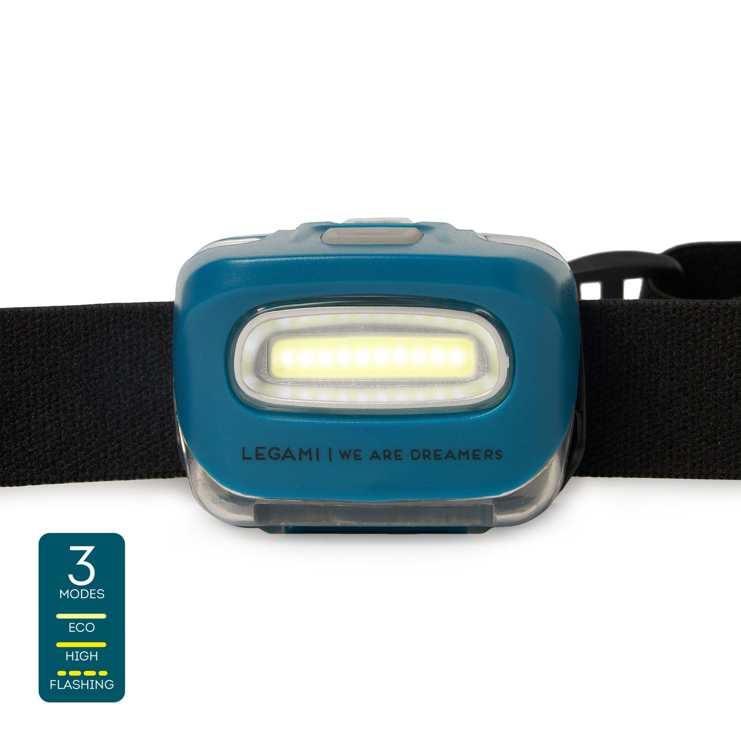 COB LED HEADLAMP - SOS HEADLAMP - PETROL BLUE / PACK DE 6