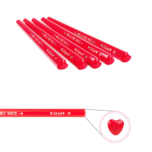 HEART-SHAPED PENCIL - LOVE AT FIRST WRITE - HEART / PACK DE 24
