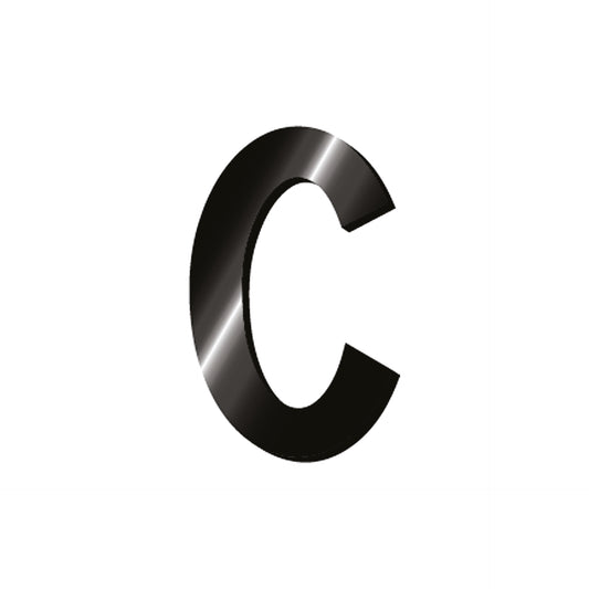 ADHESIVE METAL LETTER - MY INITIAL - C / PACK DE 2