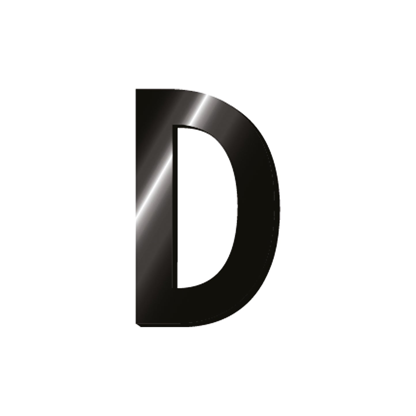 ADHESIVE METAL LETTER - MY INITIAL - D / PACK DE 2