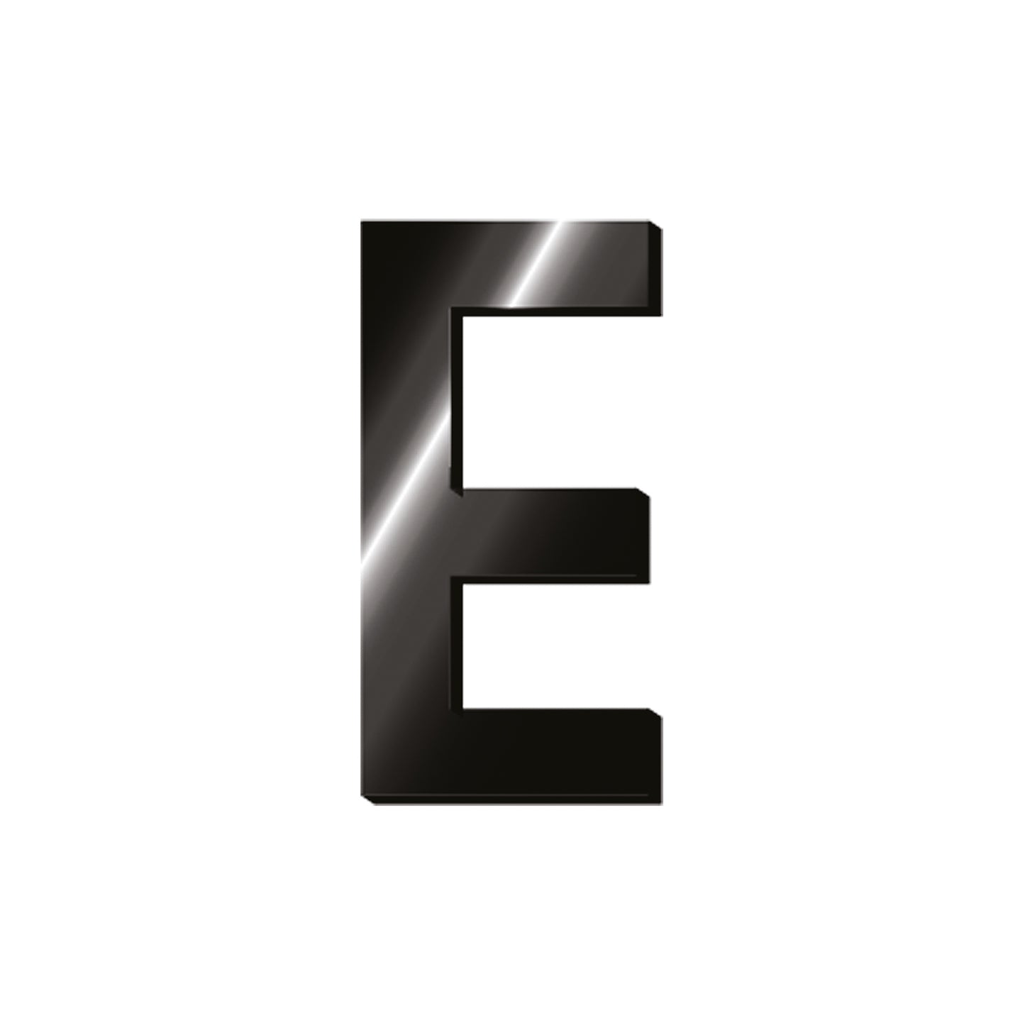 ADHESIVE METAL LETTER - MY INITIAL - E / PACK DE 2
