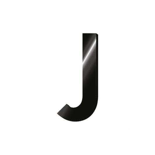 ADHESIVE METAL LETTER - MY INITIAL - J / PACK DE 2
