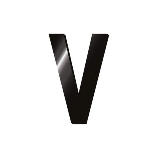 ADHESIVE METAL LETTER - MY INITIAL - V / PACK DE 2