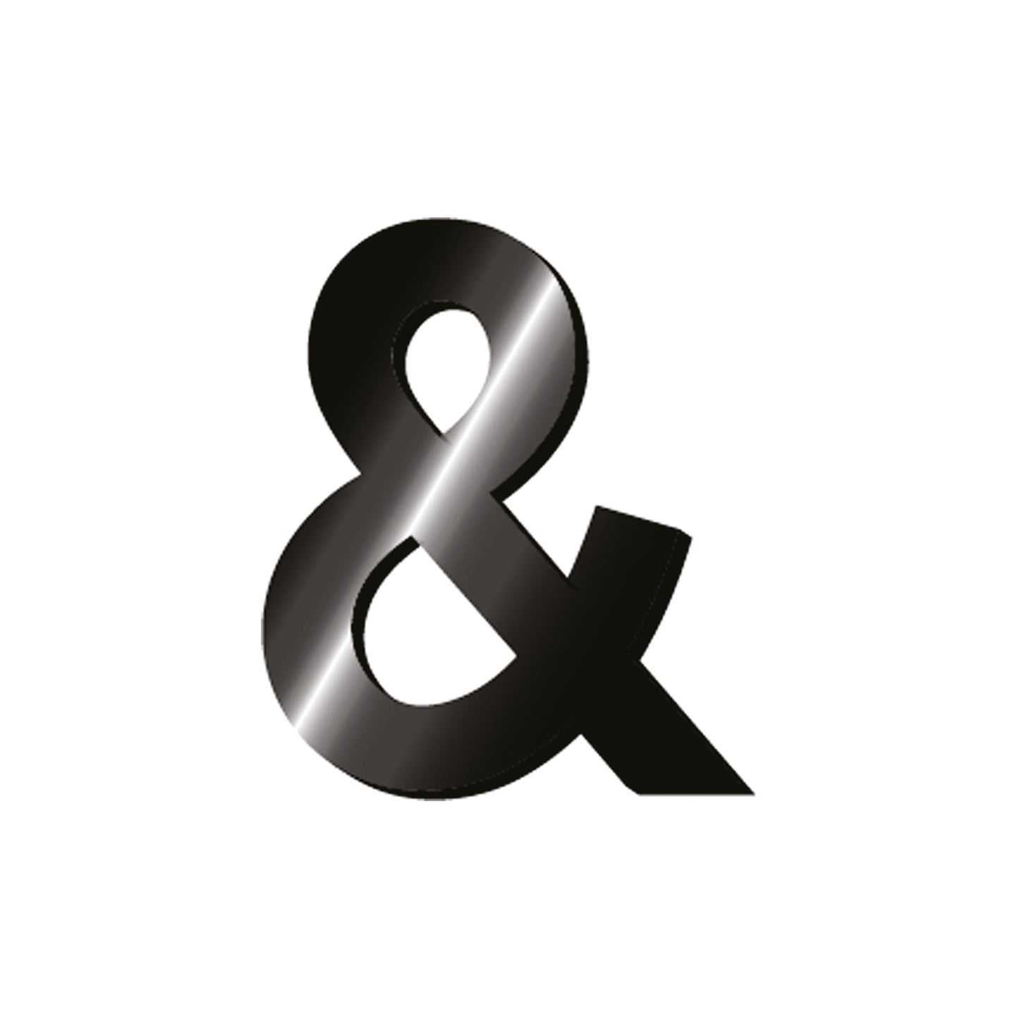 ADHESIVE METAL LETTER - MY INITIAL - & / PACK DE 2