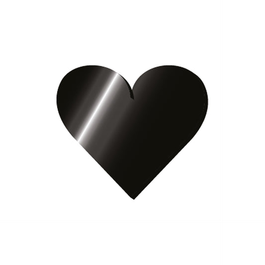 ADHESIVE METAL LETTER - MY INITIAL - HEART / PACK DE 2
