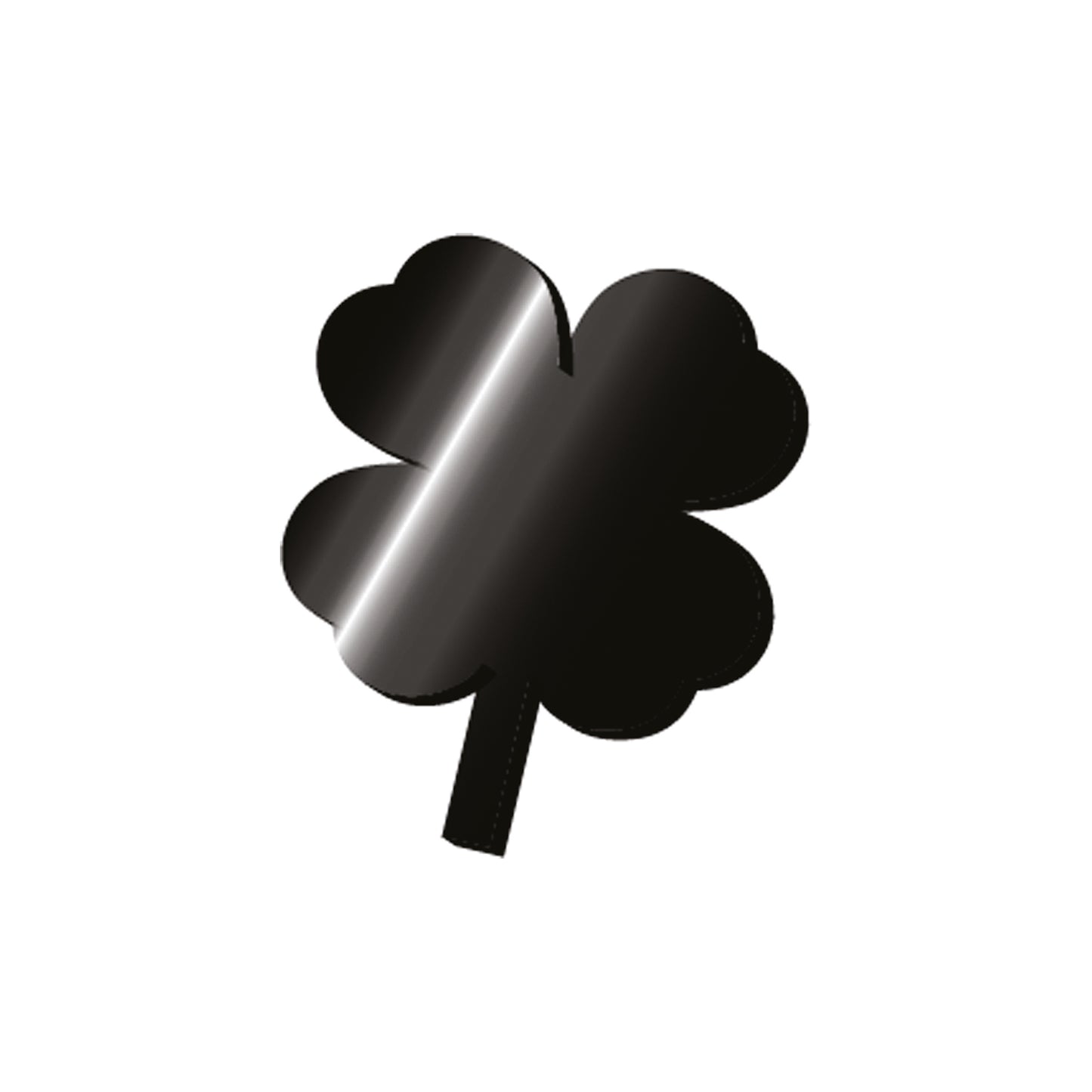 ADHESIVE METAL LETTER - MY INITIAL - FOUR LEAF / PACK DE 2