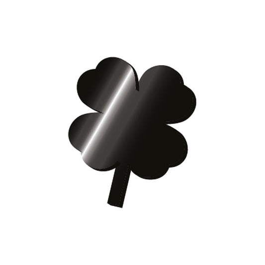 ADHESIVE METAL LETTER - MY INITIAL - FOUR LEAF / PACK DE 2