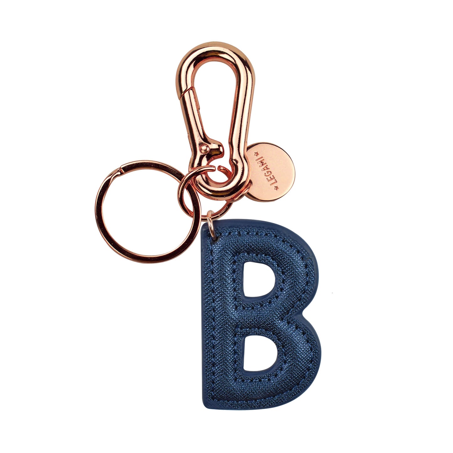 KEY RING - MY INITIAL - BLUE - B / PACK DE 1