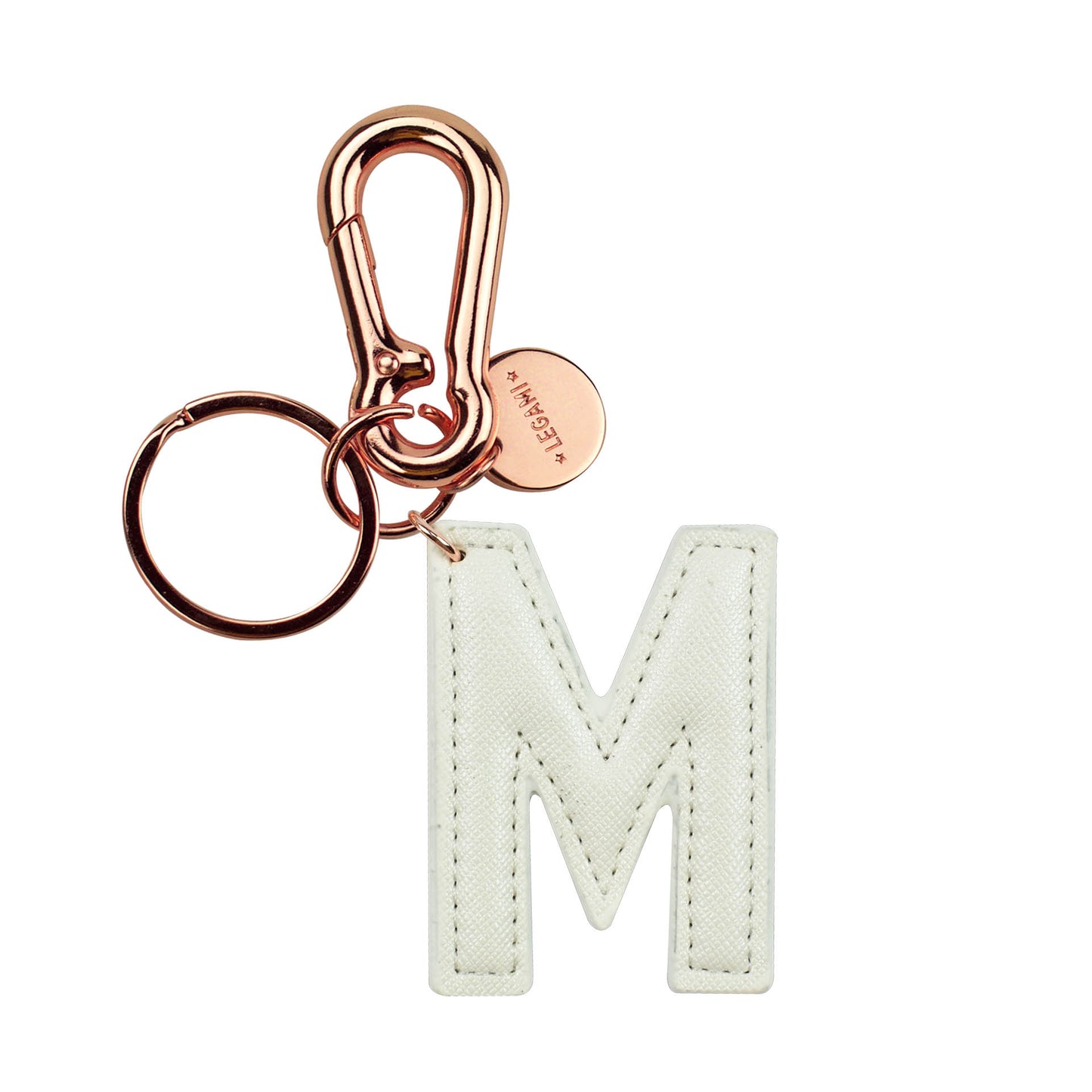 KEY RING - MY INITIAL - WHITE - M / PACK DE 1