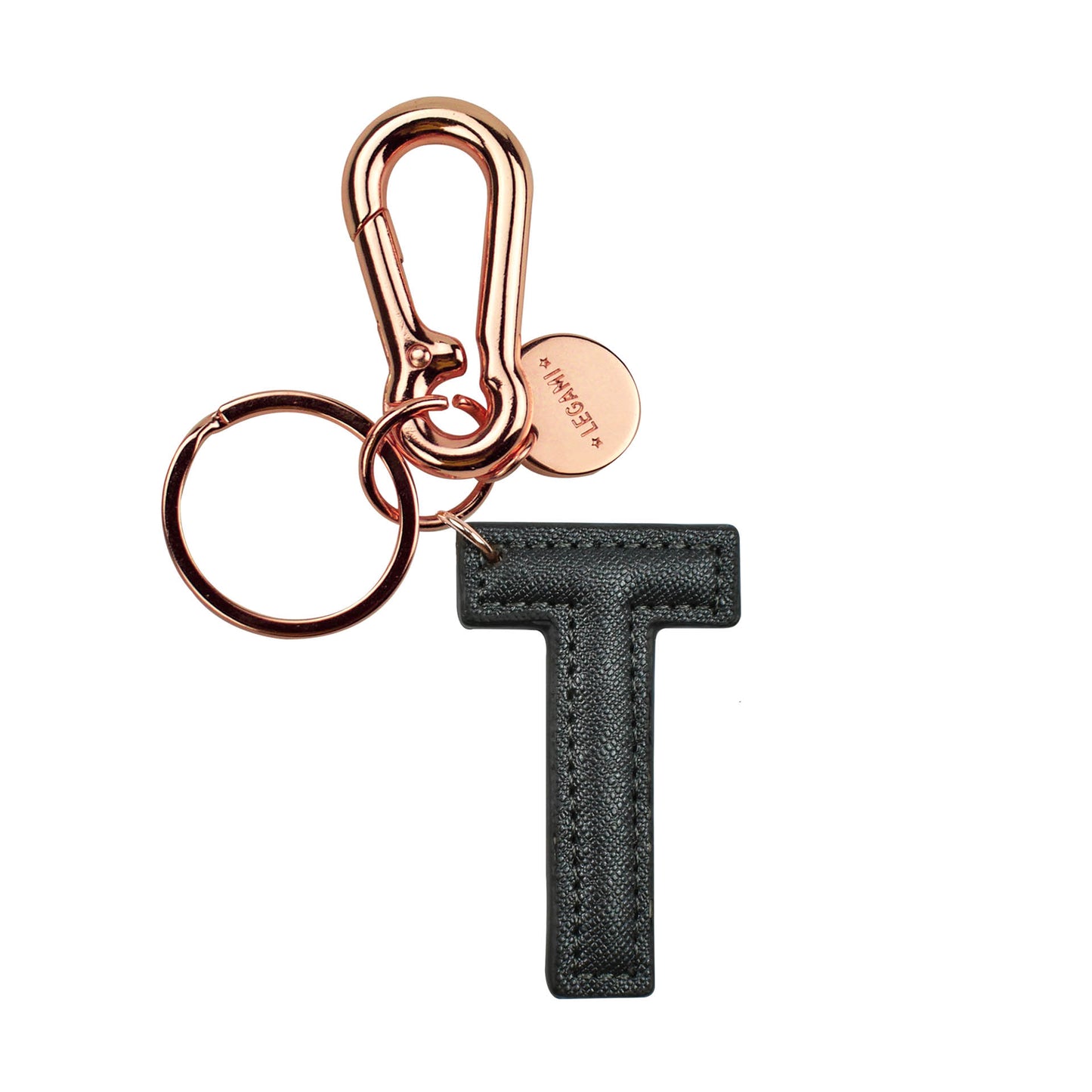 KEY RING - MY INITIAL - BLACK - T / PACK DE 1