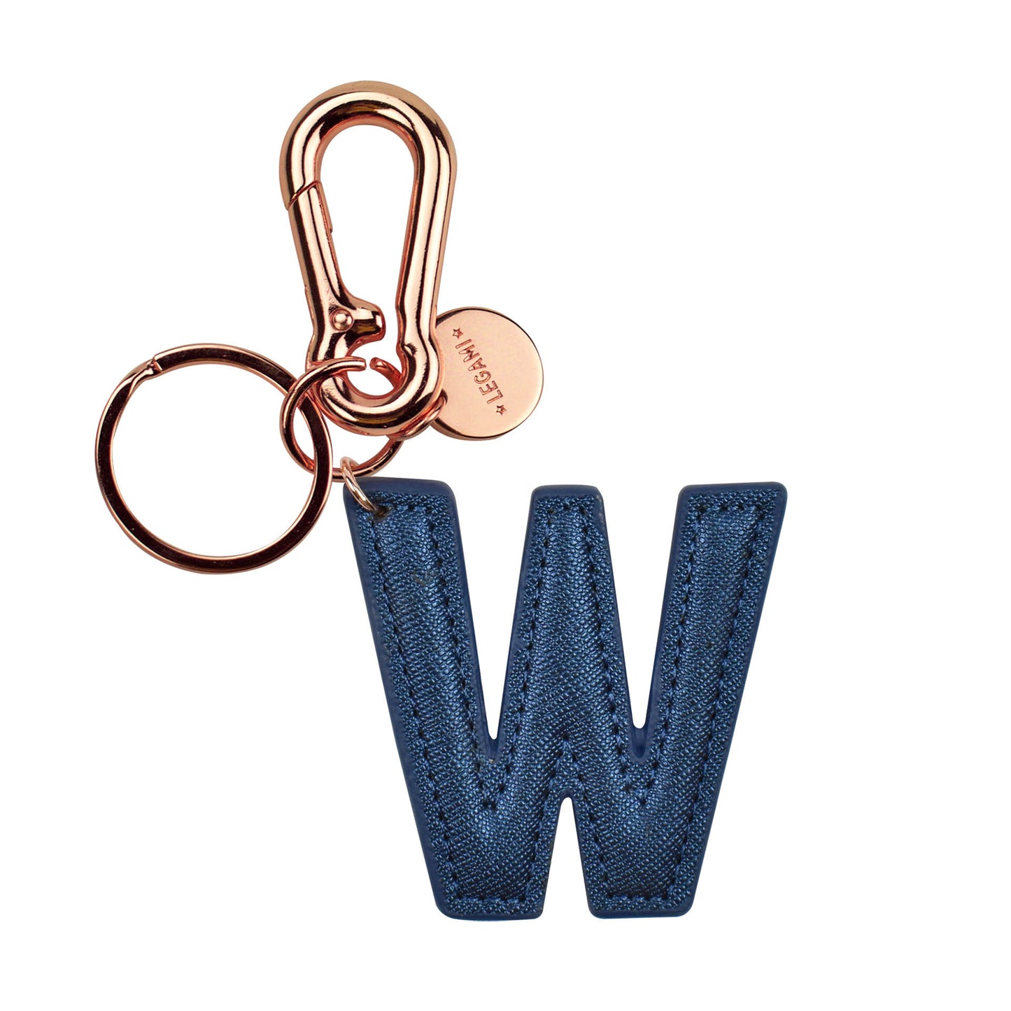 KEY RING - MY INITIAL - BLUE - W / PACK DE 1