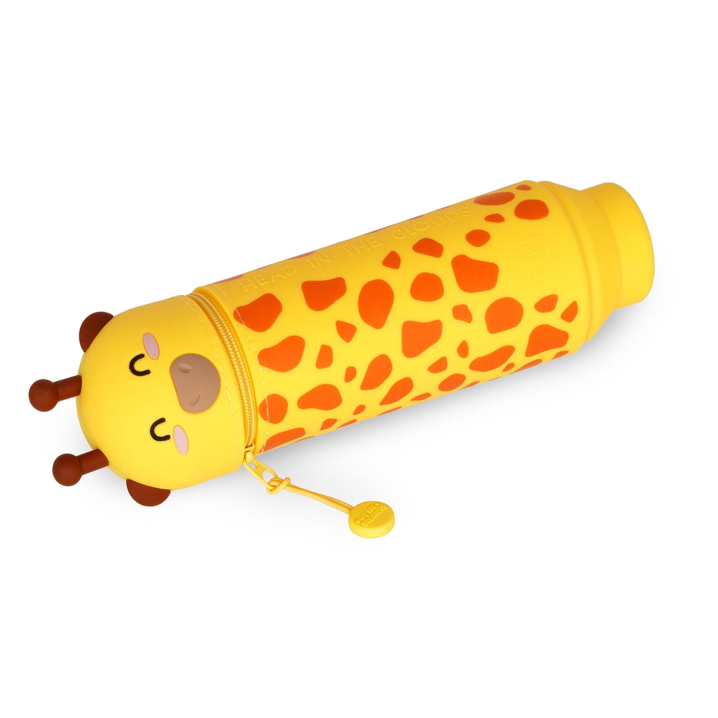 2-IN-1 SILICONE PENCIL CASE - KAWAII - GIRAFFE / PACK DE 4