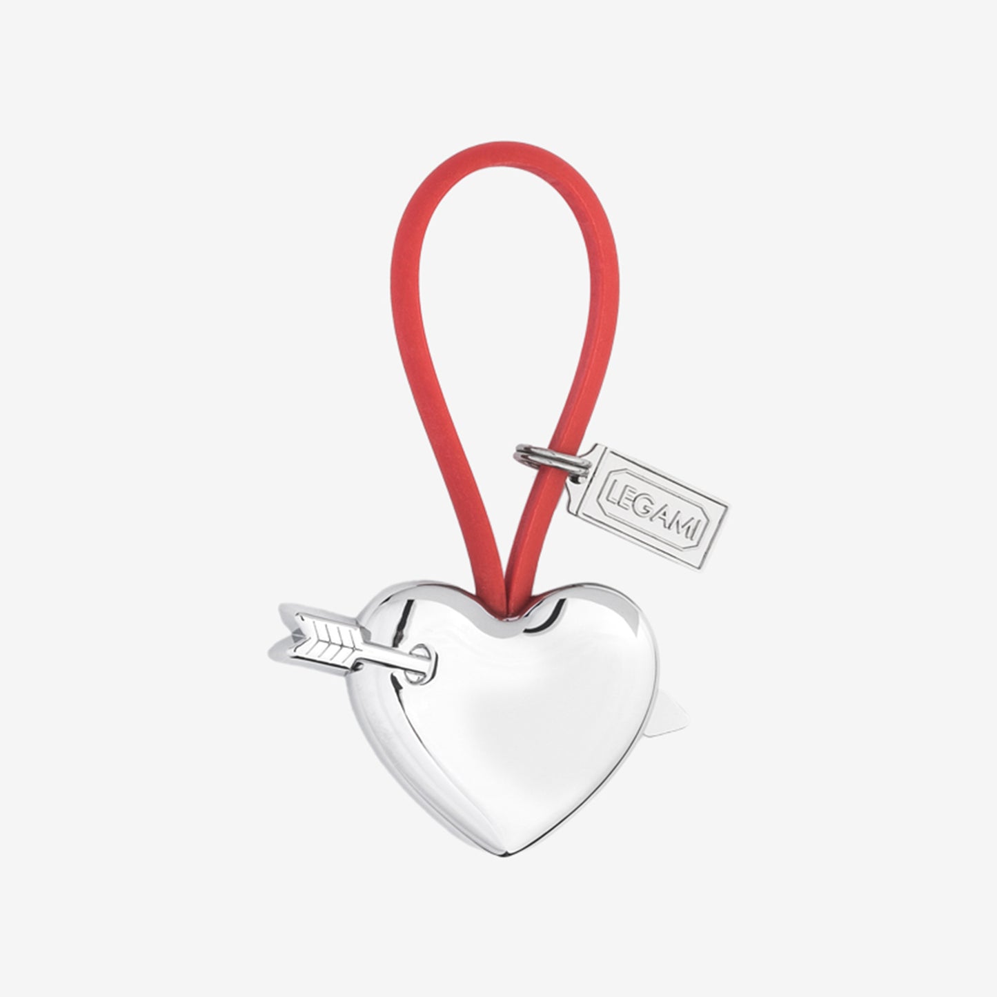 KEY RING - LUCKY CHAIN - RED - HEART / PACK DE 3