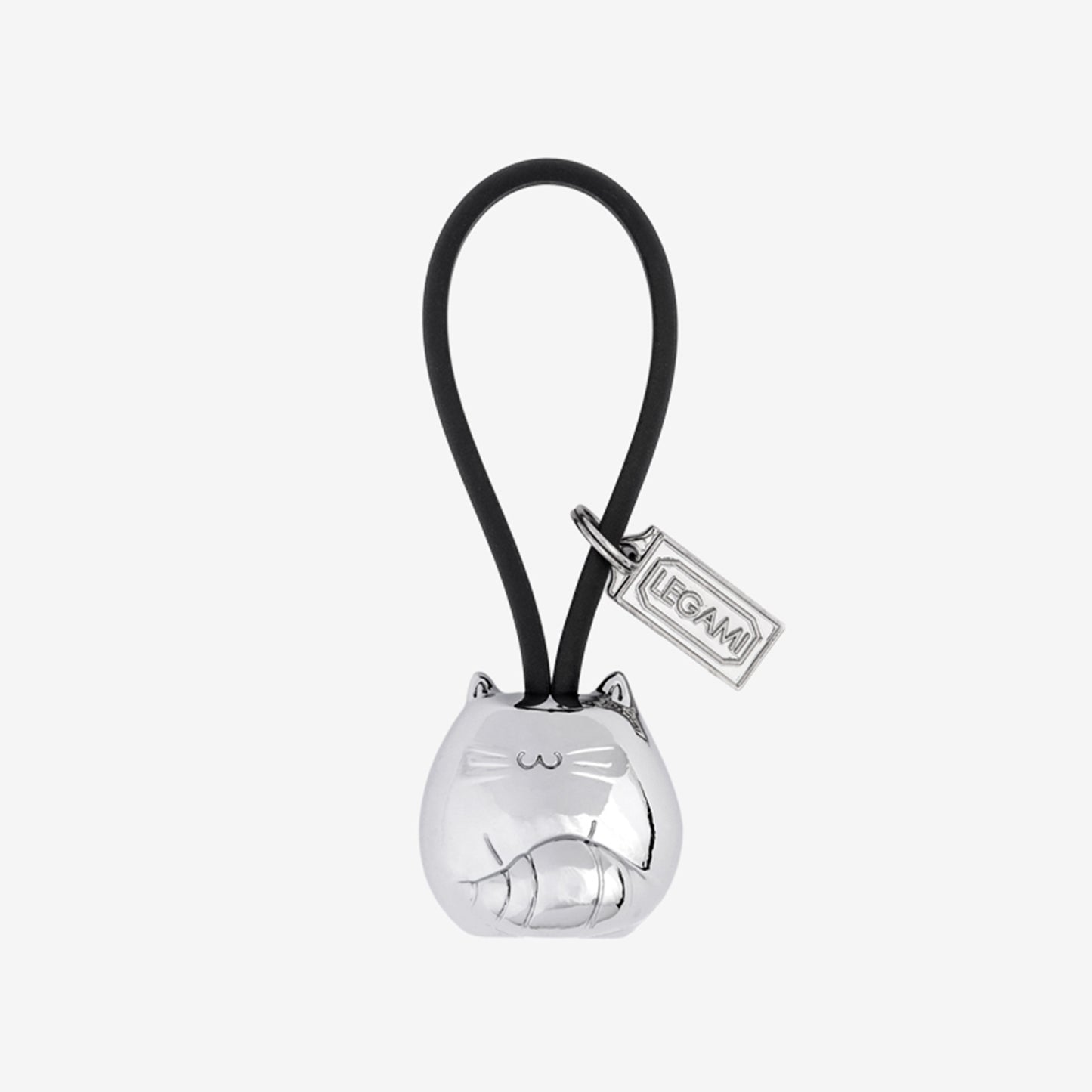 KEY RING - LUCKY CHAIN - BLACK - KITTY / PACK DE 3