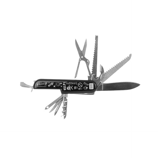 11-IN-1 MULTI-TOOL KNIFE - SOS I WILL SURVIVE / PACK DE 12