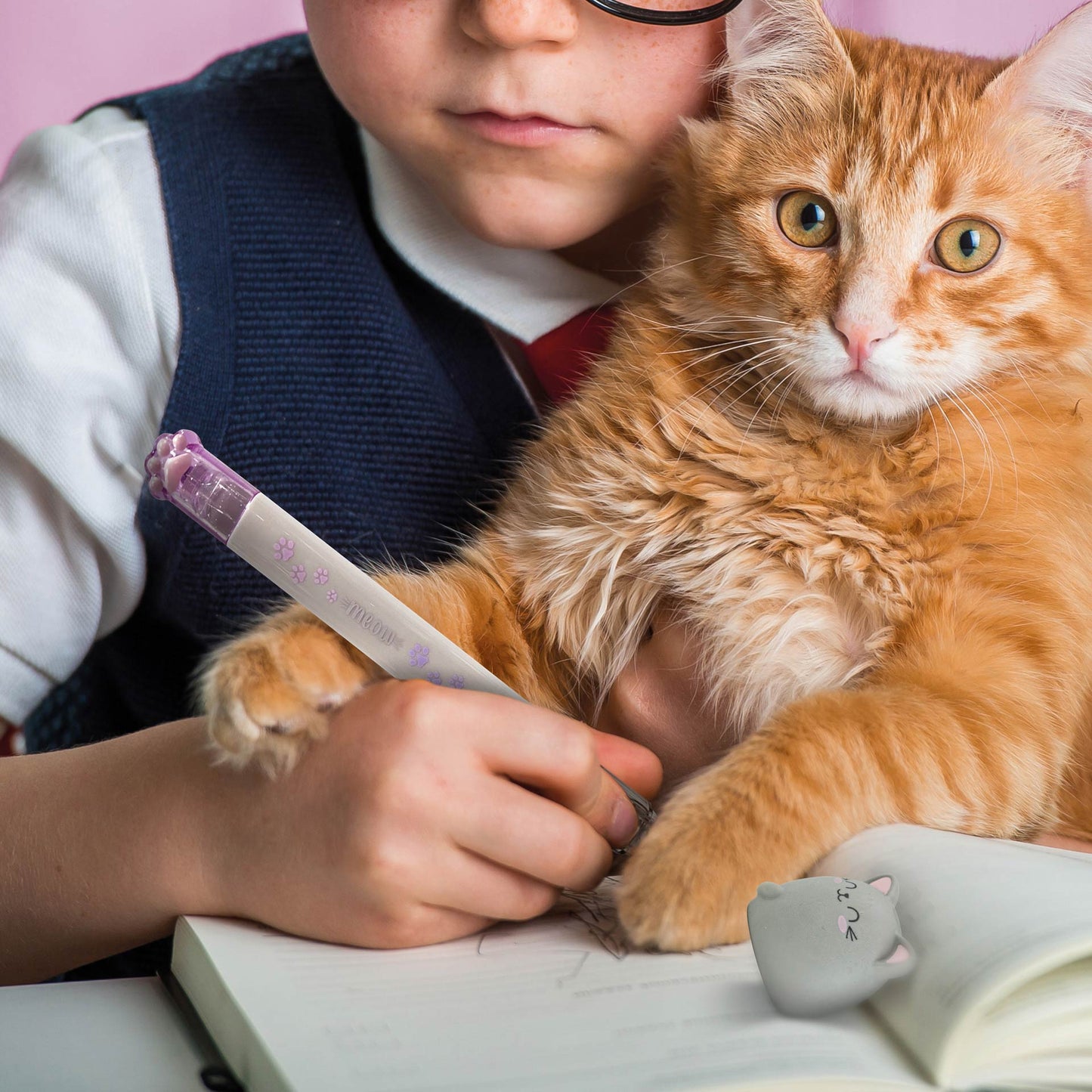 SCENTED ERASER - MEOW - KITTY / PACK DE 32