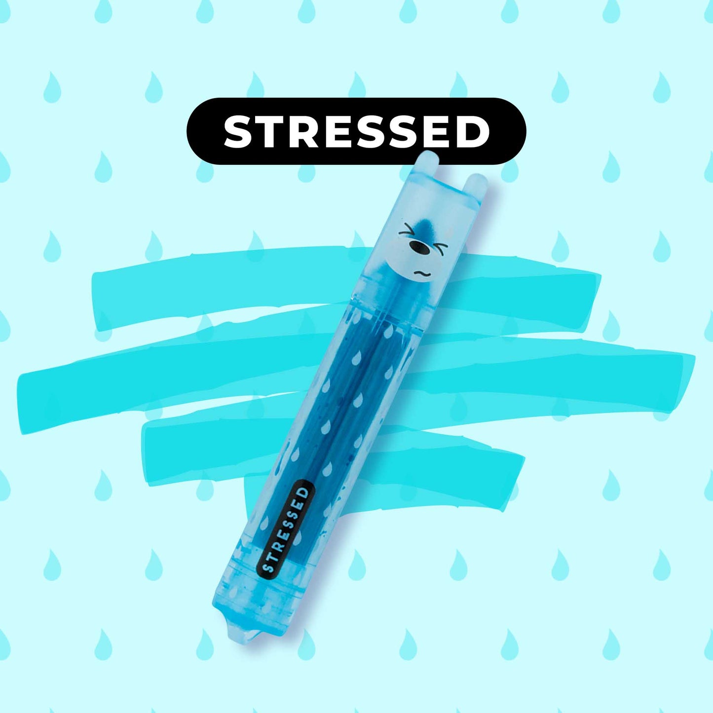 SET OF 6 MINI HIGHLIGHTERS - TEDDY'S MOOD - TEDDY BEAR / PACK DE 12