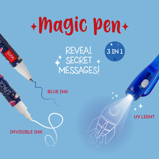 INVISIBLE INK PEN - MAGIC PEN - SPACE / PACK DE 12