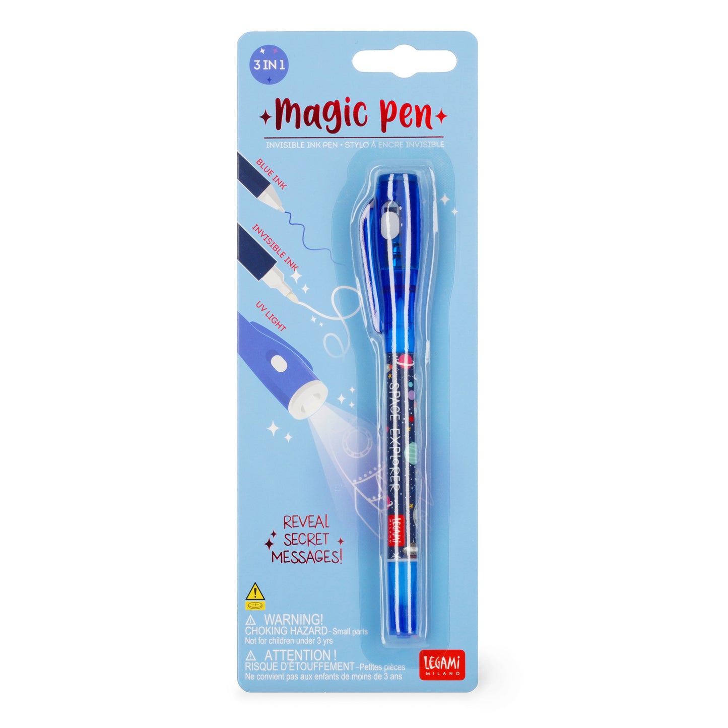 INVISIBLE INK PEN - MAGIC PEN - SPACE / PACK DE 12
