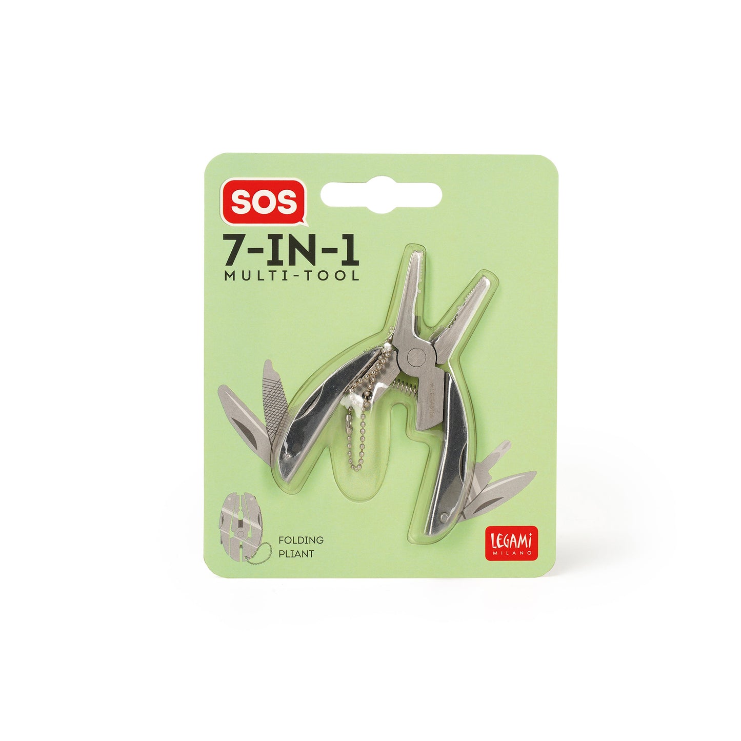 7-IN-1 MULTI-TOOL KEY RING - SOS MR.007 / PACK DE 10
