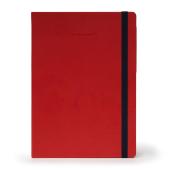 LINED NOTEBOOK - MY NOTEBOOK - LARGE - RED / PACK DE 3