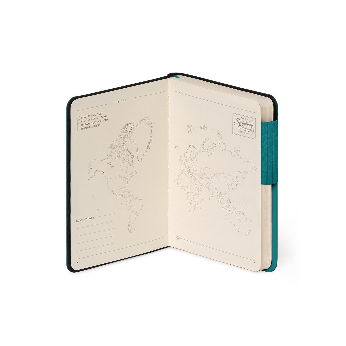 PLAIN NOTEBOOK - MY NOTEBOOK - SMALL - MALACHITE GREEN / PACK DE 3
