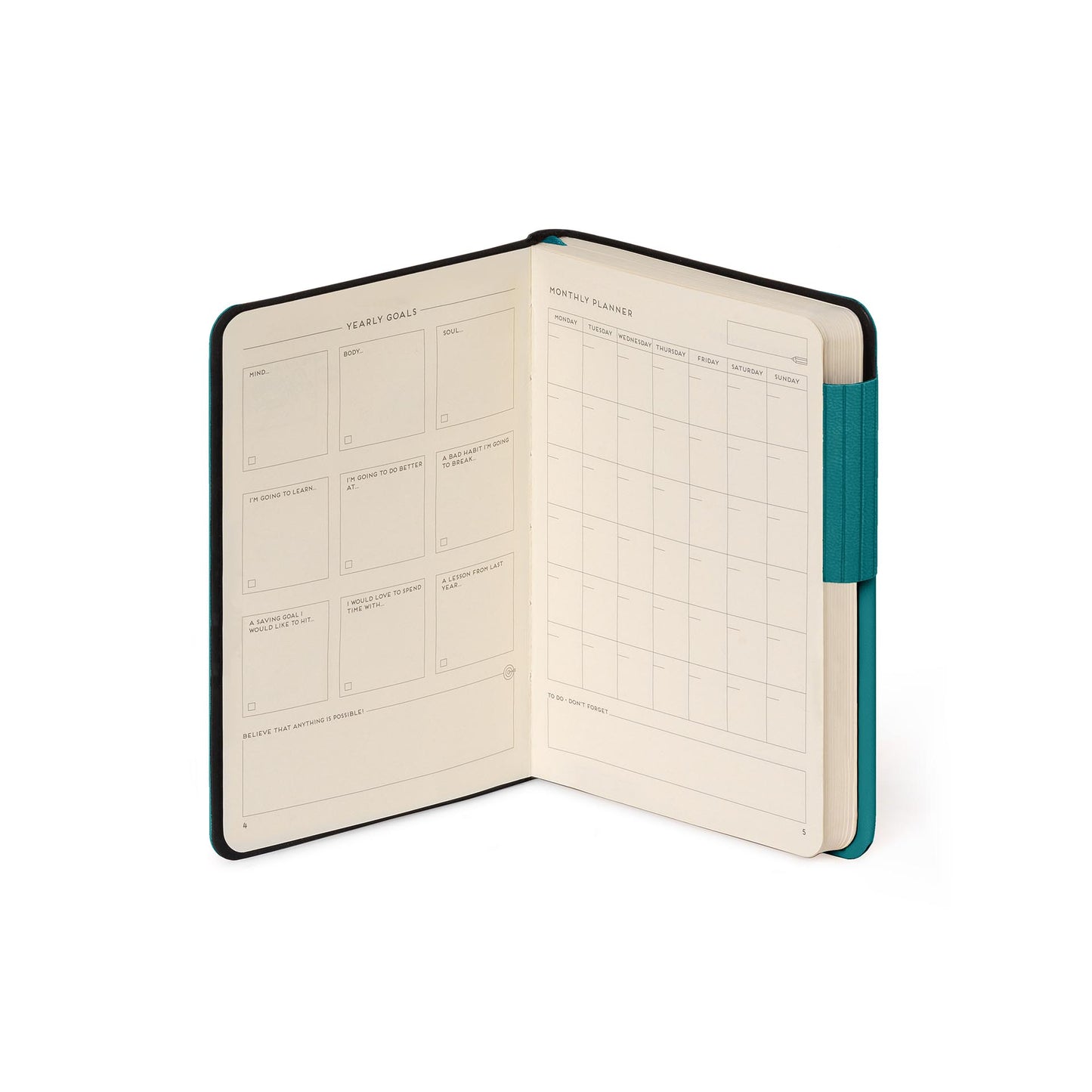 PLAIN NOTEBOOK - MY NOTEBOOK - SMALL - MALACHITE GREEN / PACK DE 3