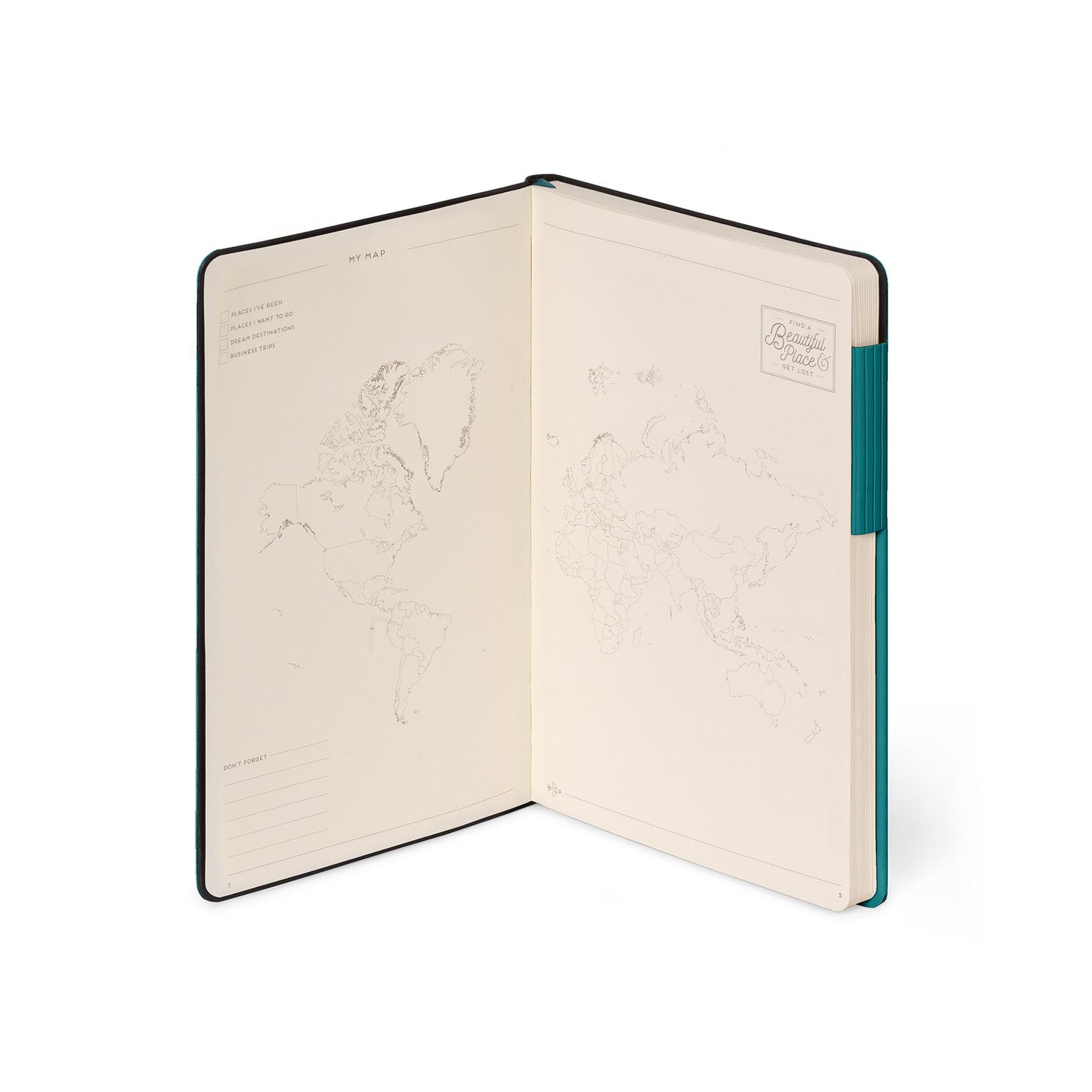 LINED NOTEBOOK - MY NOTEBOOK - MEDIUM - MALACHITE GREEN / PACK DE 3