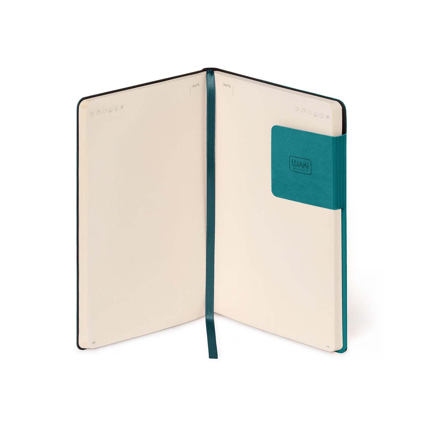 PLAIN NOTEBOOK - MY NOTEBOOK - MEDIUM - MALACHITE GREEN / PACK DE 3