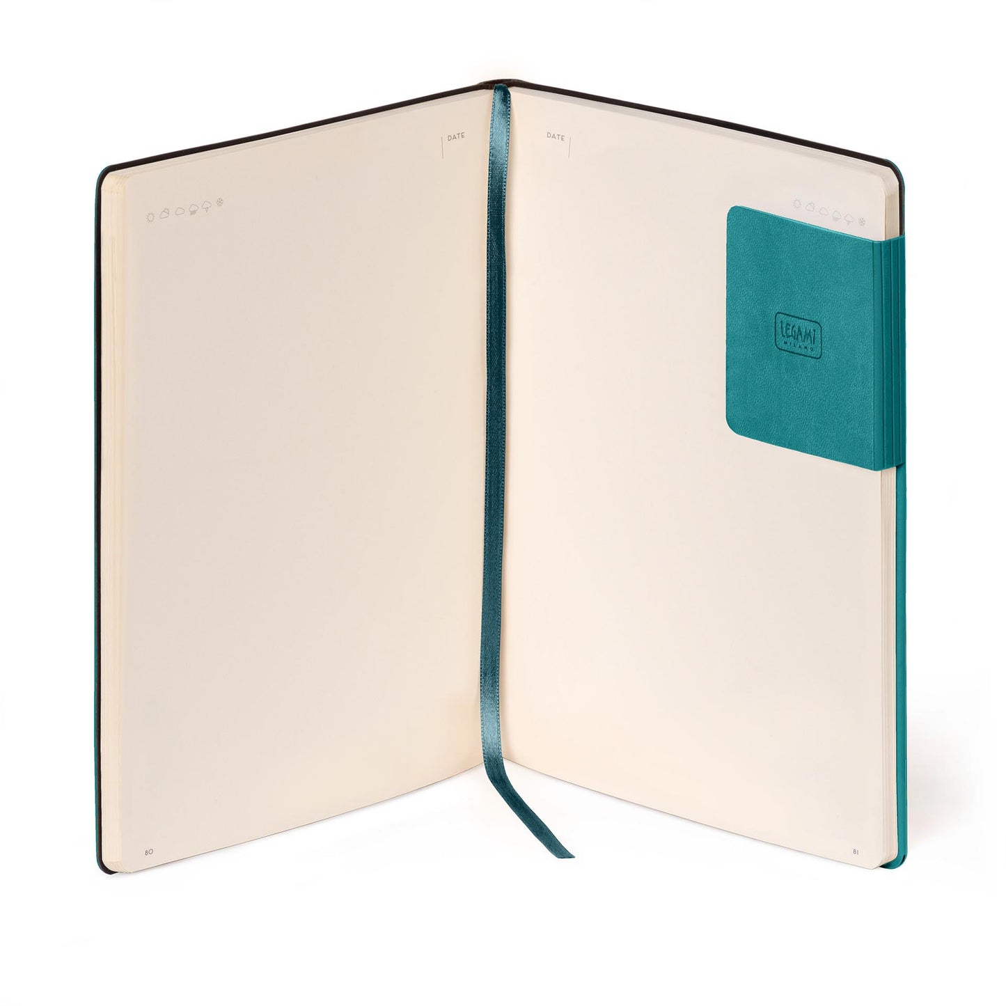 PLAIN NOTEBOOK - MY NOTEBOOK - LARGE - MALACHITE GREEN / PACK DE 3