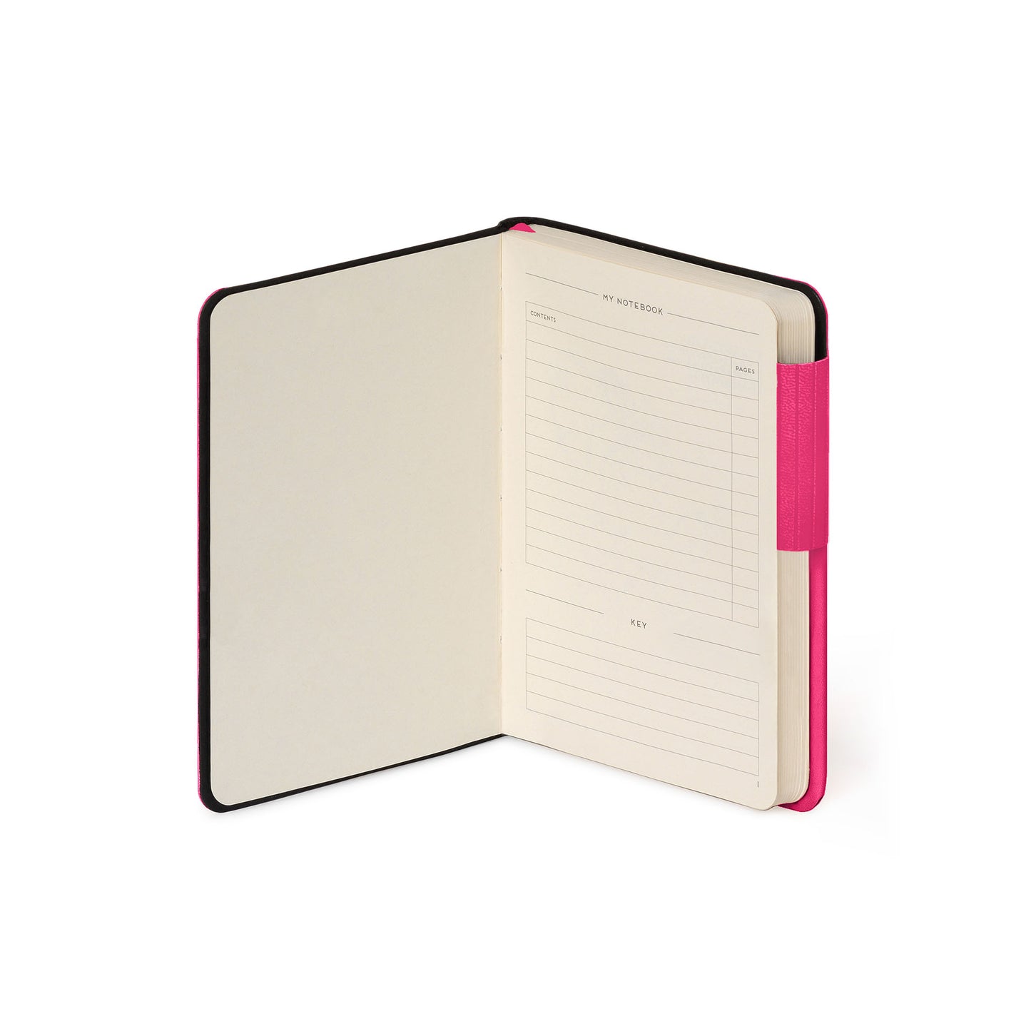 LINED NOTEBOOK - MY NOTEBOOK - SMALL - RASPBERRY / PACK DE 3