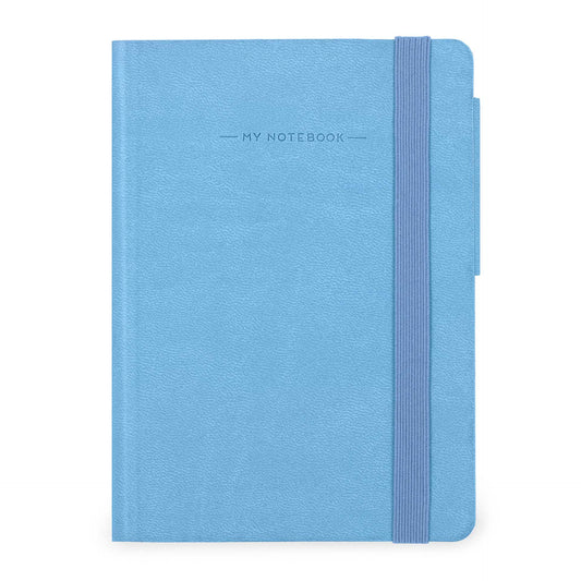 PLAIN NOTEBOOK - MY NOTEBOOK - SMALL - RETRO BLUE / PACK DE 3