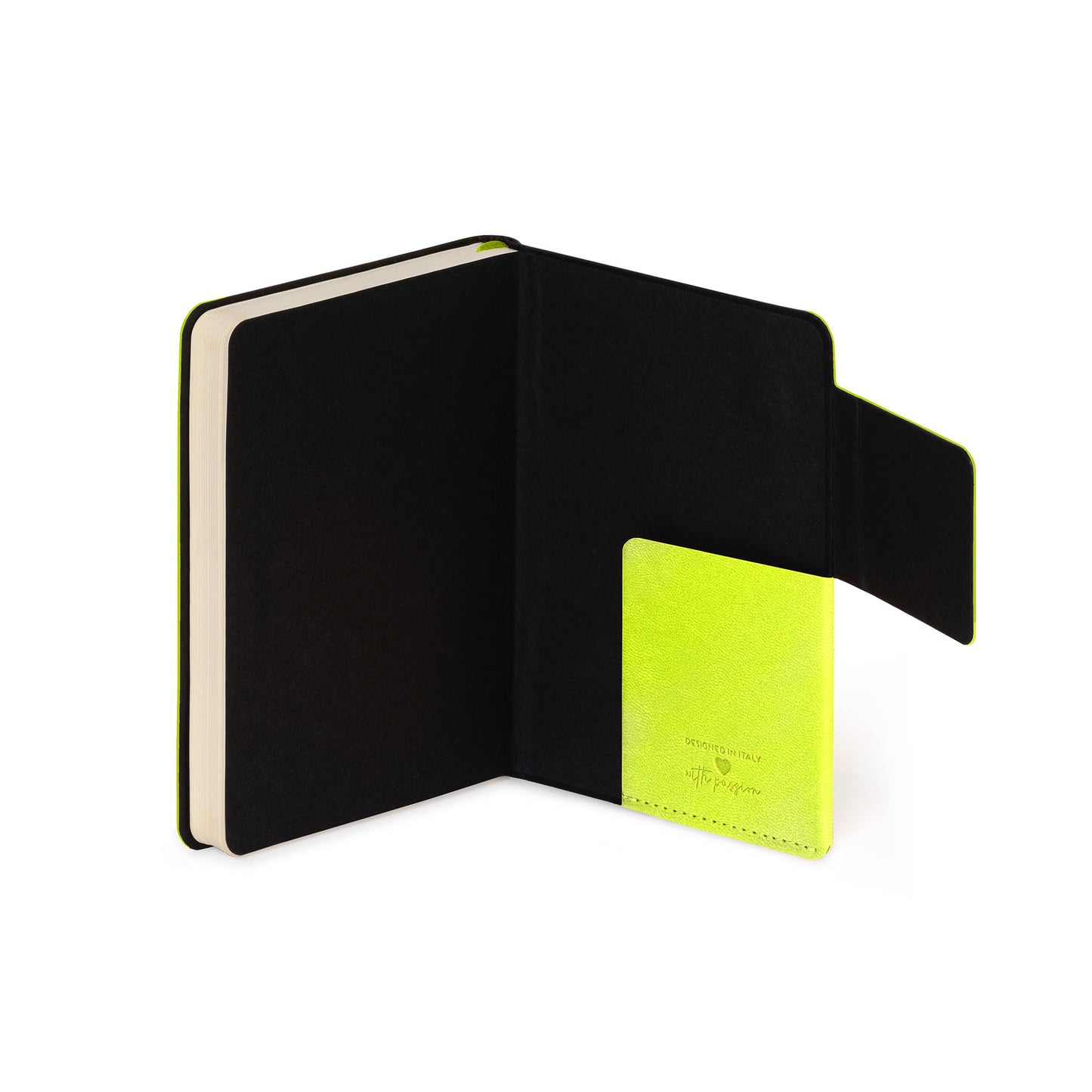 PLAIN NOTEBOOK - MY NOTEBOOK - SMALL - CHARTREUSE / PACK DE 3