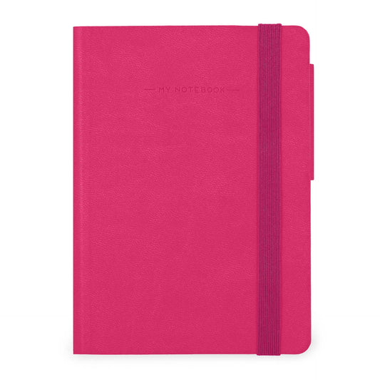 PLAIN NOTEBOOK - MY NOTEBOOK - SMALL - RASPBERRY / PACK DE 3