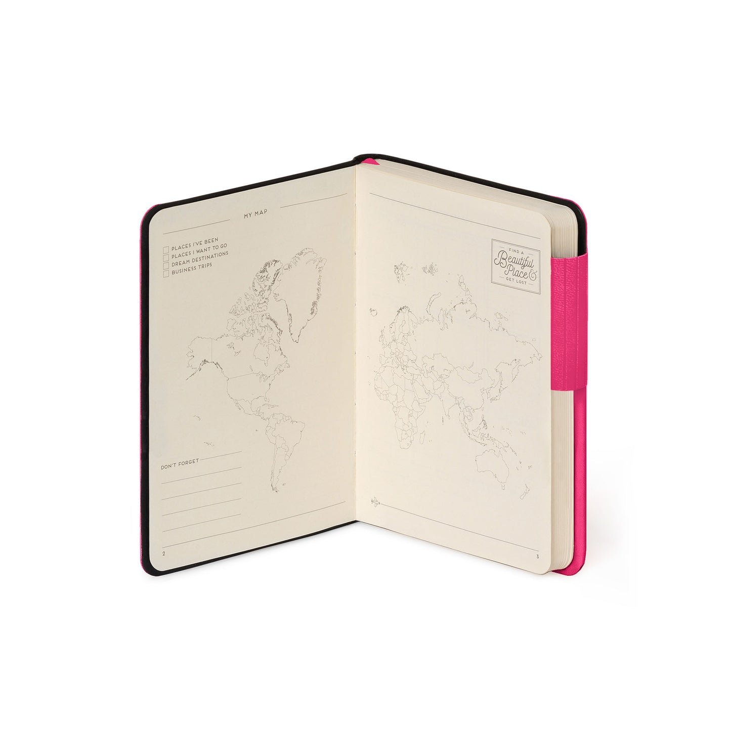 PLAIN NOTEBOOK - MY NOTEBOOK - SMALL - RASPBERRY / PACK DE 3