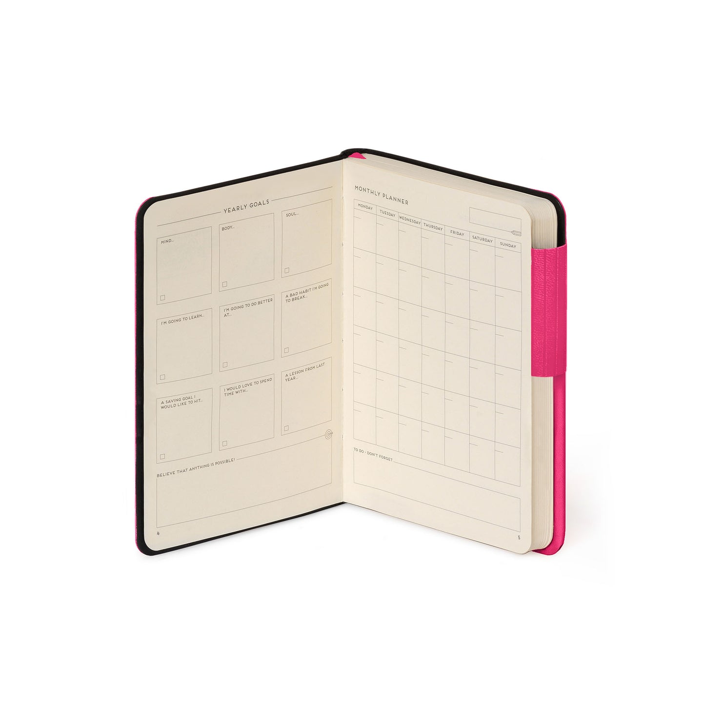 PLAIN NOTEBOOK - MY NOTEBOOK - SMALL - RASPBERRY / PACK DE 3