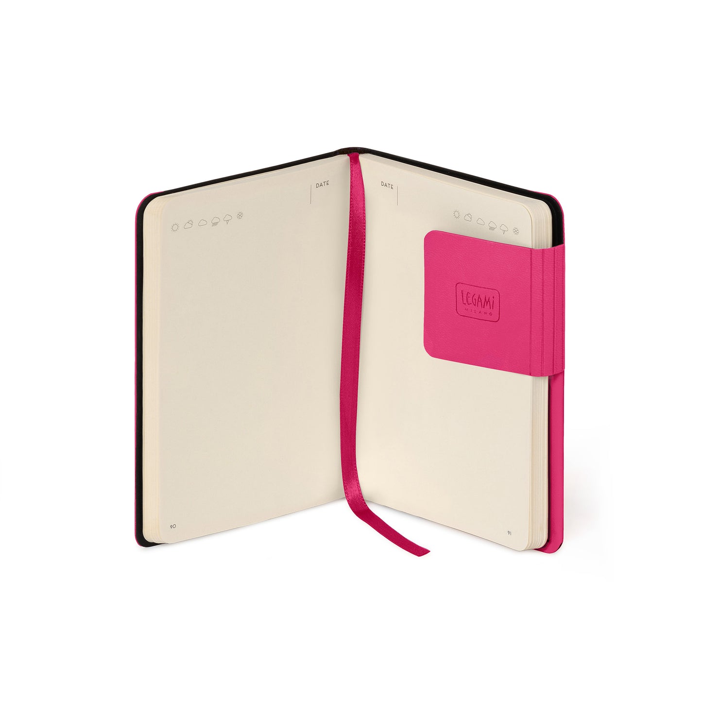PLAIN NOTEBOOK - MY NOTEBOOK - SMALL - RASPBERRY / PACK DE 3