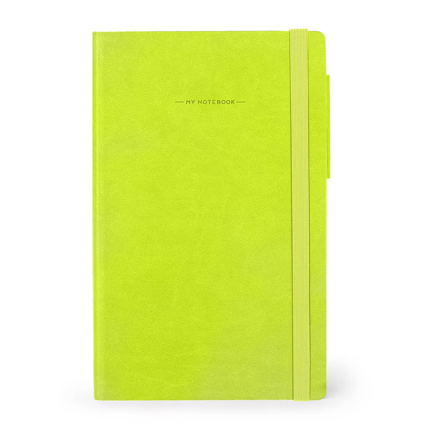LINED NOTEBOOK - MY NOTEBOOK - MEDIUM - CHARTREUSE / PACK DE 3