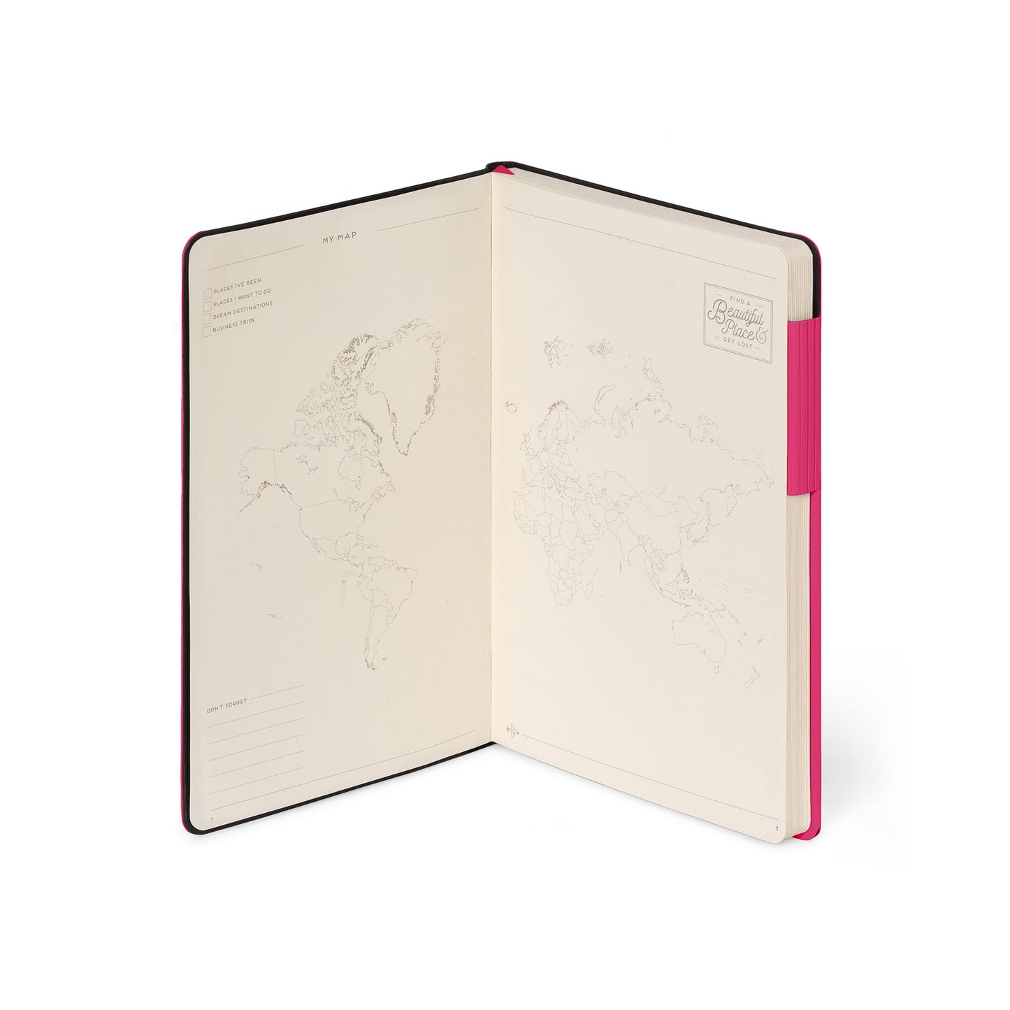 PLAIN NOTEBOOK - MY NOTEBOOK - MEDIUM - RASPBERRY / PACK DE 3
